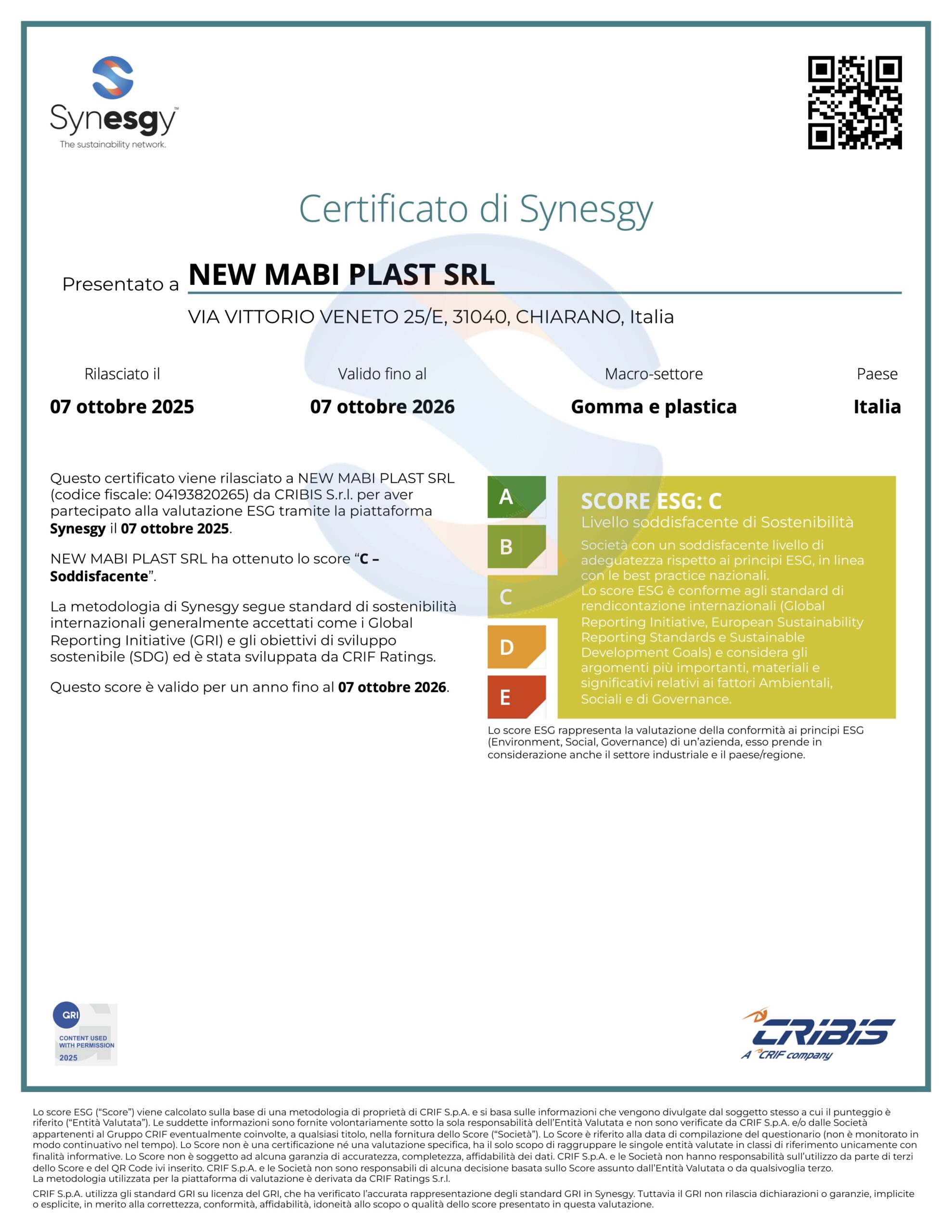 Certificazioni